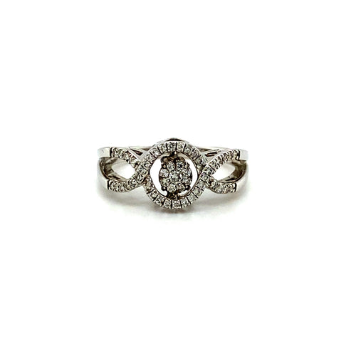 10kt White Gold and Diamond Ring