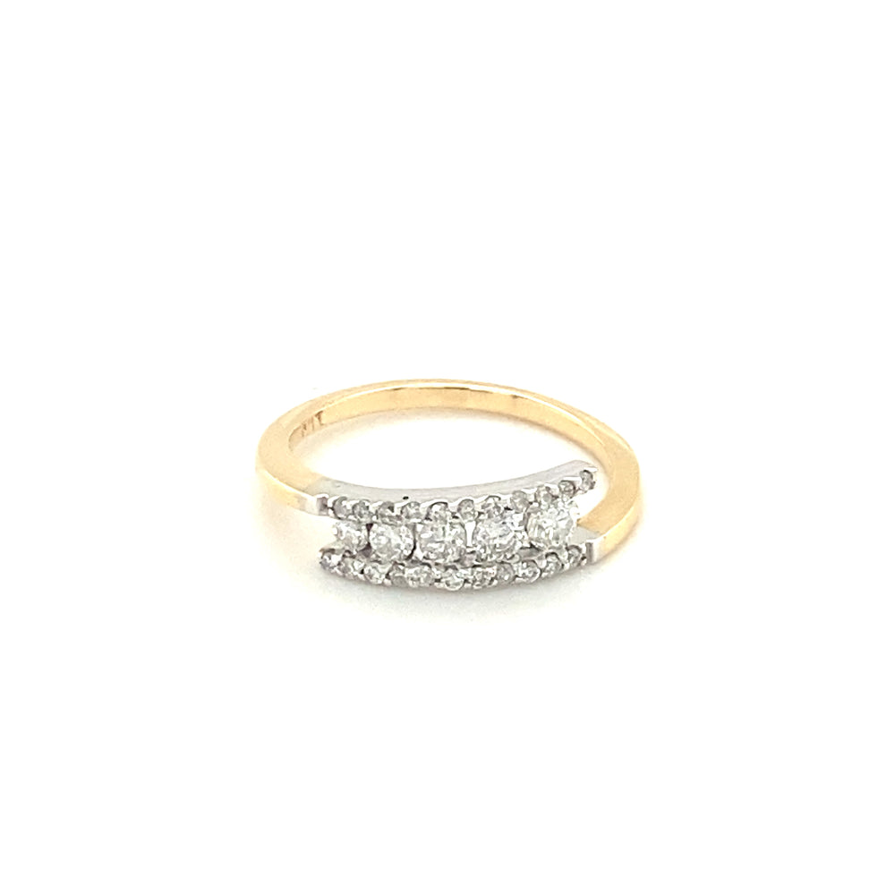 14kt Yellow Gold Diamond Ring
