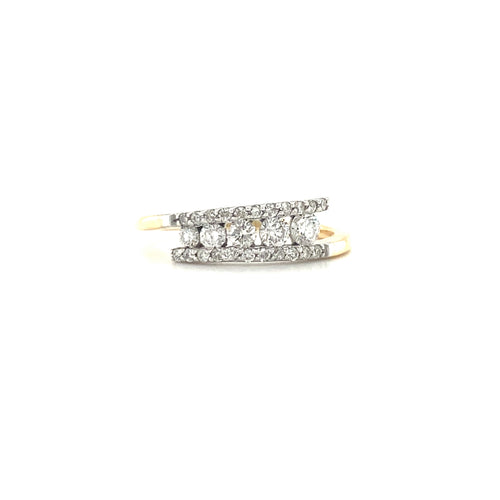 14kt Yellow Gold Diamond Ring
