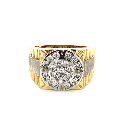 10kt Two Tone Gold 1.00ct Diamond Ring