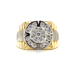 10kt Two Tone Gold 1.00ct Diamond Ring