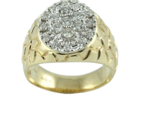10kt Yellow Gold .83ct Diamond Ring