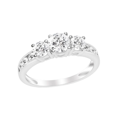 10kt Yellow Gold 1.00 ct Three Stone Diamond Ring