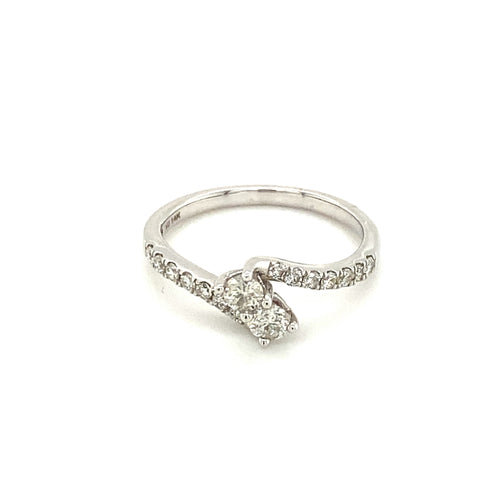 14kt White Gold .50ct Diamond Ring