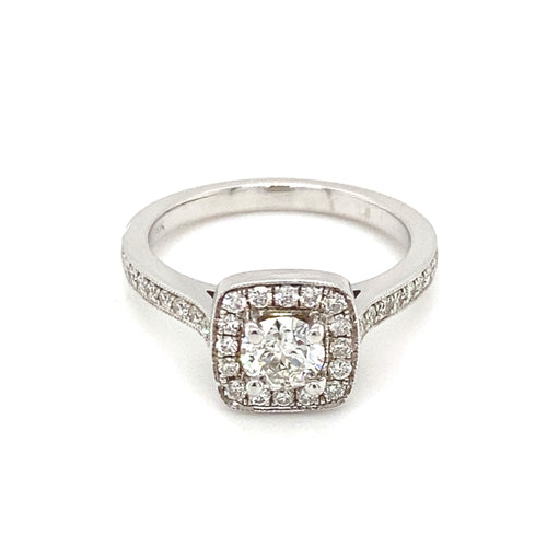 18kt White Gold 1.06ct Diamond Ring