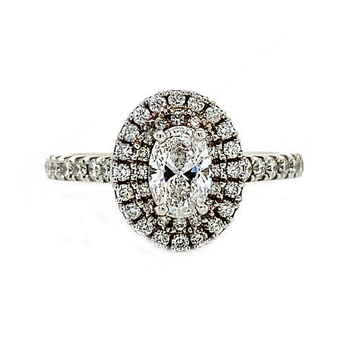 18kt White Gold 0.94ct Diamond Engagement Rings