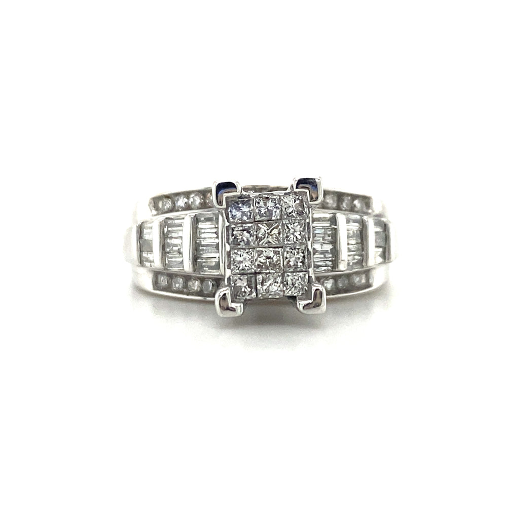 10kt White Gold .85ct Diamond Ring