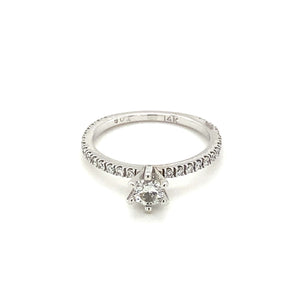 14kt White Gold Diamond Ring