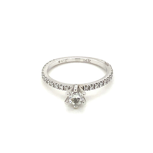 14kt White Gold Diamond Ring