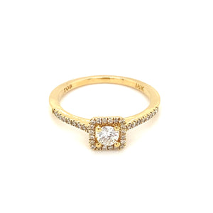 18kt Yellow Gold Diamond Ring