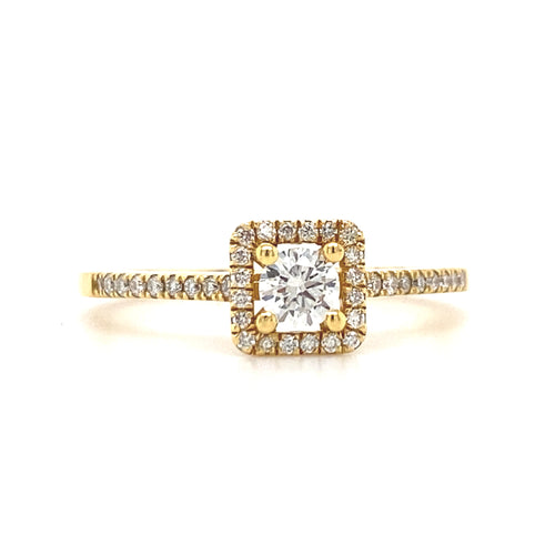 18kt Yellow Gold Diamond Ring