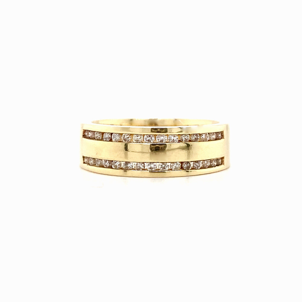 10kt Yellow Gold Ladies 0.30TW Diamond Band