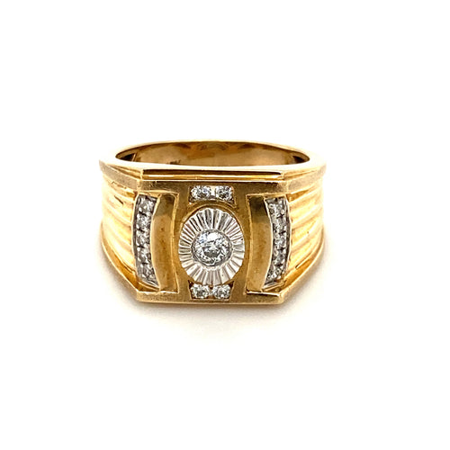 10kt Yellow Gold .38ct Diamond Ring