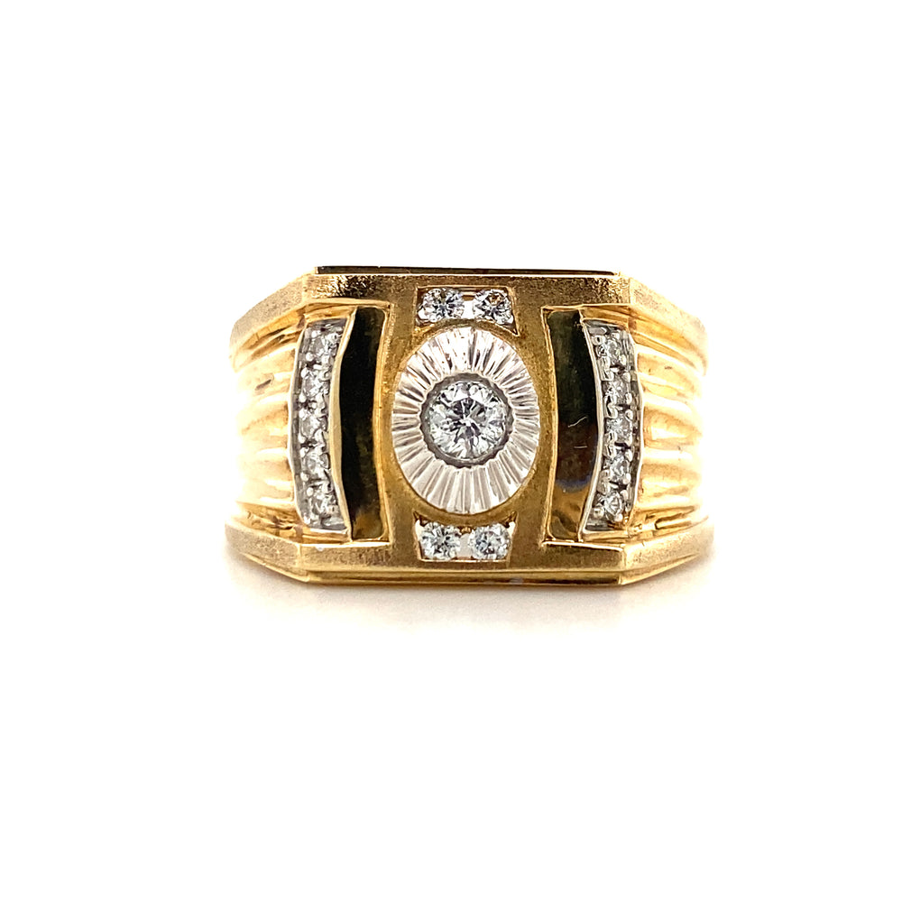10kt Yellow Gold .38ct Diamond Ring