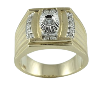 10kt Yellow Gold .38ct Diamond Ring