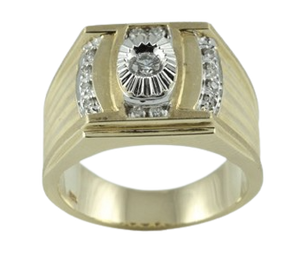 10kt Yellow Gold .38ct Diamond Ring
