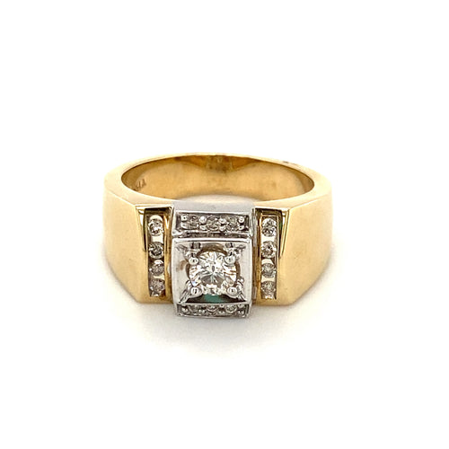 10kt Yellow Gold .62ct Diamond Ring