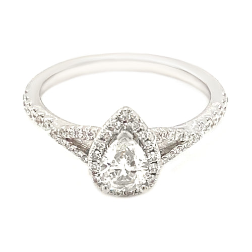 14kt White Gold .65ct Diamond Ring