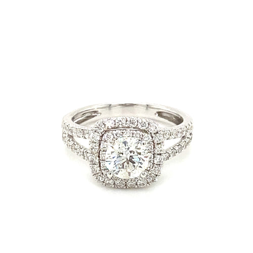 14kt White Gold 1.74ct Diamond Ring