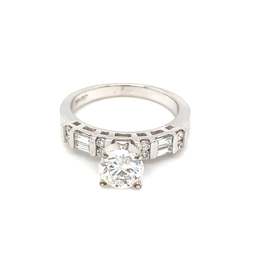 14kt White Gold 1.34ct Diamond Ring