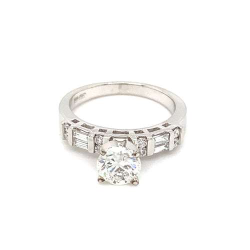 14kt White Gold 1.34ct Diamond Ring