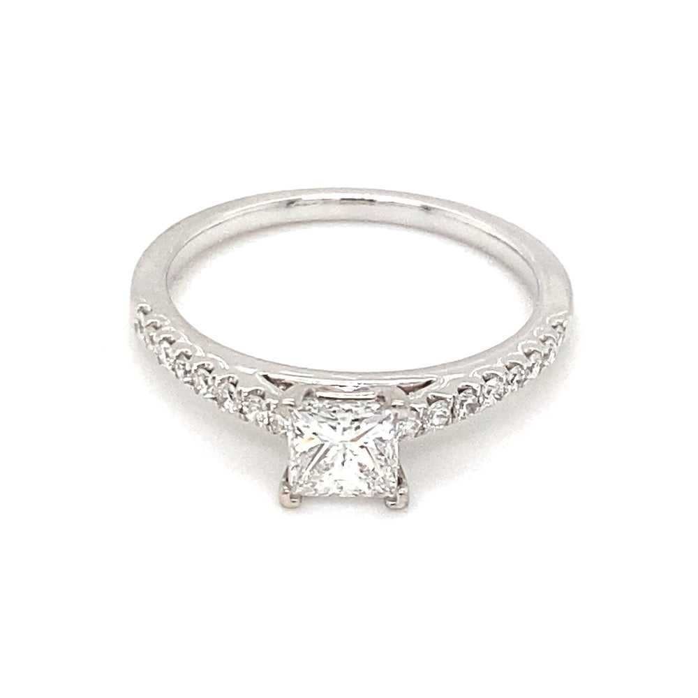 14kt White Gold .86ct Diamond Ring
