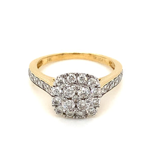 14kt Yellow Gold 1.00ct Diamond Ring