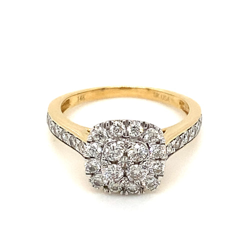 14kt Yellow Gold 1.00ct Diamond Ring