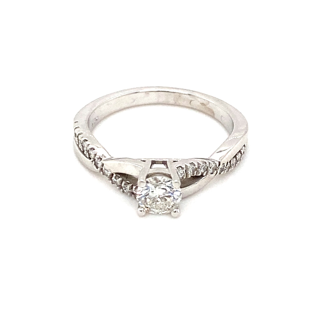 14kt White Gold .65ct Diamond Ring