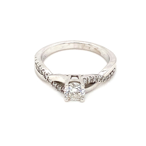 14kt White Gold .65ct Diamond Ring