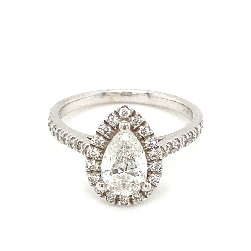 18kt White Gold 1.37ct Diamond Ring