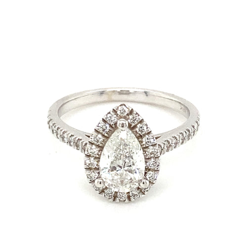 18kt White Gold 1.37ct Diamond Ring
