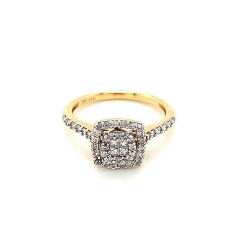 14kt Yellow Gold .50ct Diamond Ring