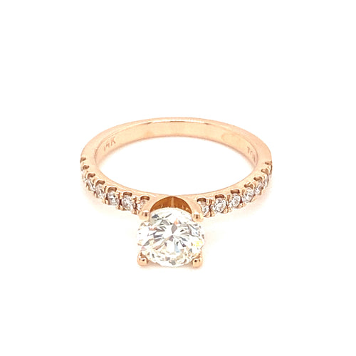 14kt Rose Gold 1.44ct Diamond Ring