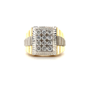 10kt Two Tone Gold 1.00ct Diamond Ring