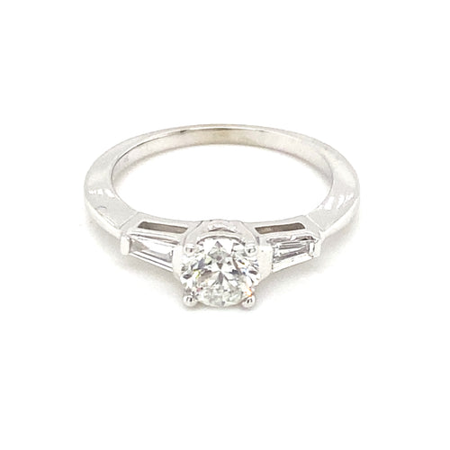 18kt White Gold .96ct Diamond Ring