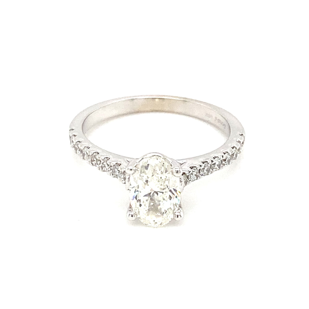 14kt White Gold 1.29ct Diamond Ring