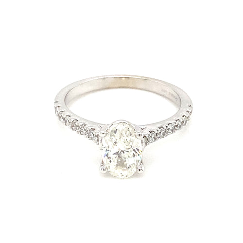 14kt White Gold 1.29ct Diamond Ring