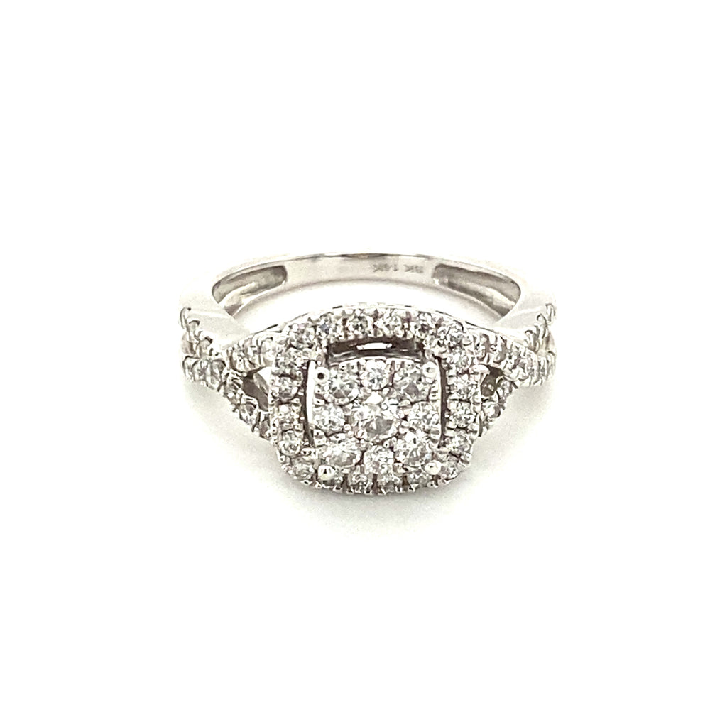 14kt White Gold .75ct Diamond Ring