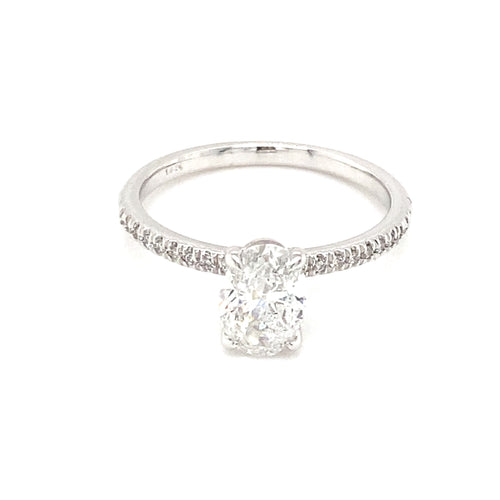 14kt White Gold 1.12ct Diamond Ring