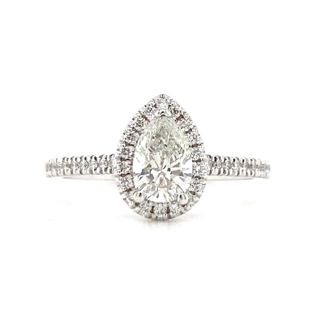 14kt White Gold .92ct Diamond Ring