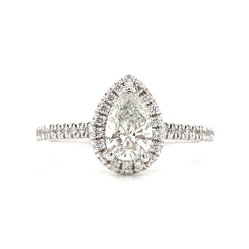 14kt White Gold .92ct Diamond Ring