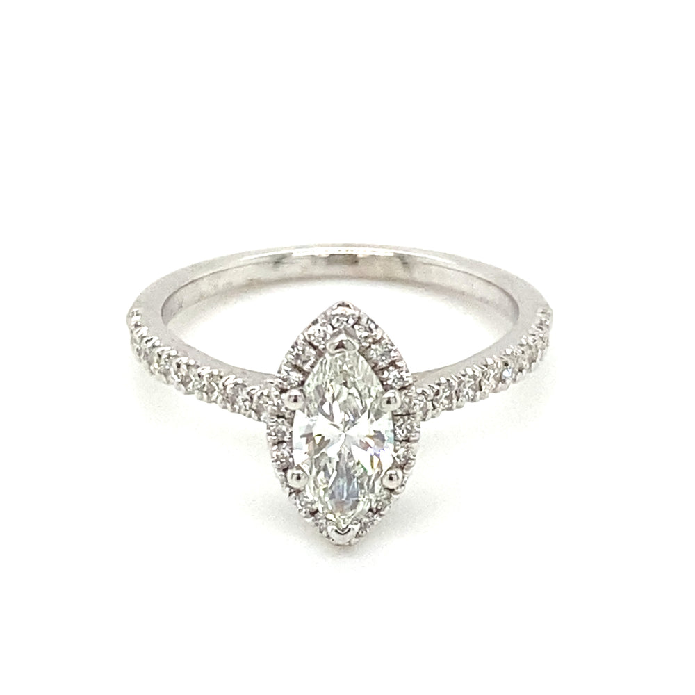 14kt White Gold .83ct Diamond Ring