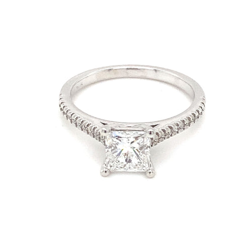 14kt White Gold 1.32ct Diamond Ring