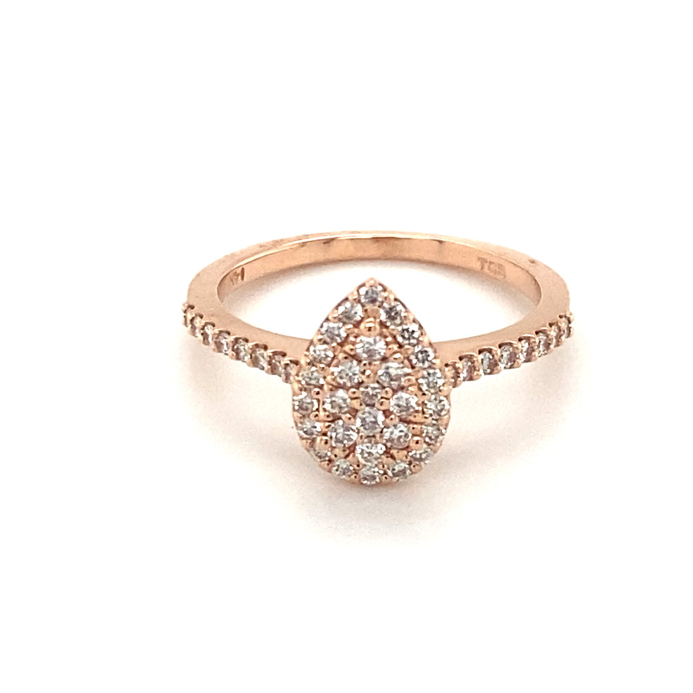 14kt Rose Gold .50ct Diamond Ring