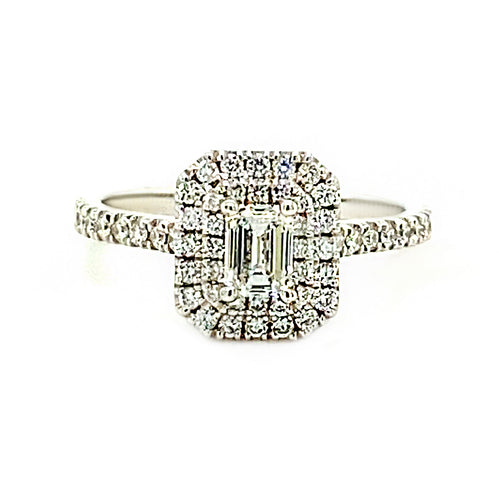 14kt White Gold 0.80ct Diamond Ring