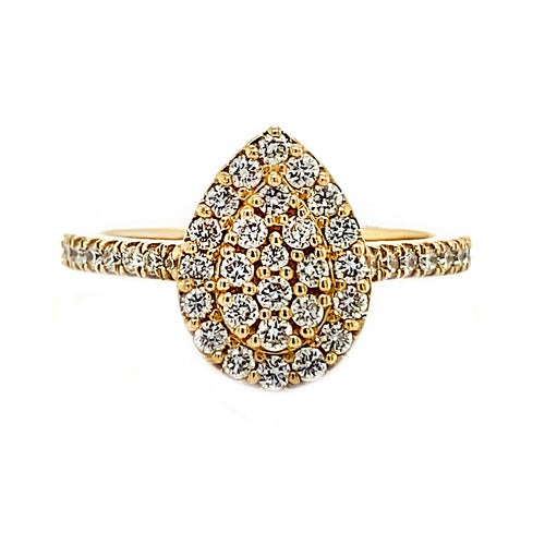 14kt Yellow Gold 0.75ct Diamond Engagement Ring