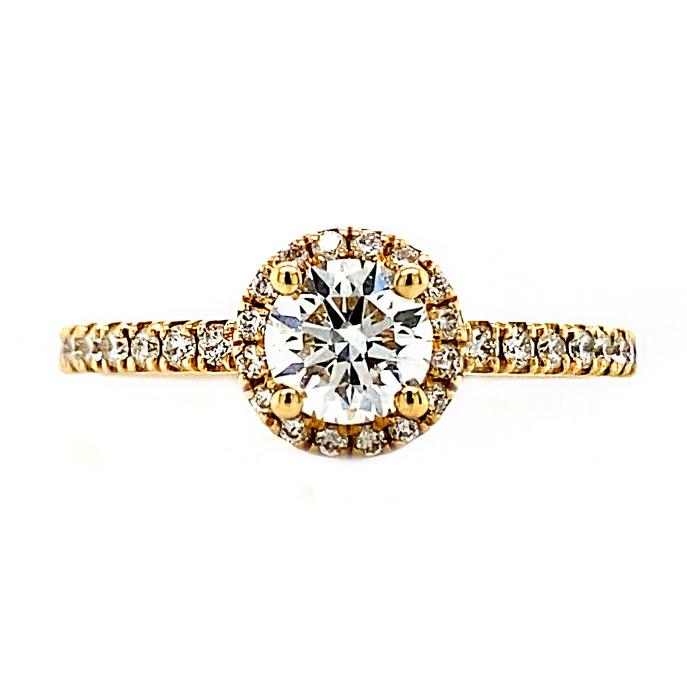 18kt Yellow Gold 0.78ct Diamond Engagement Ring
