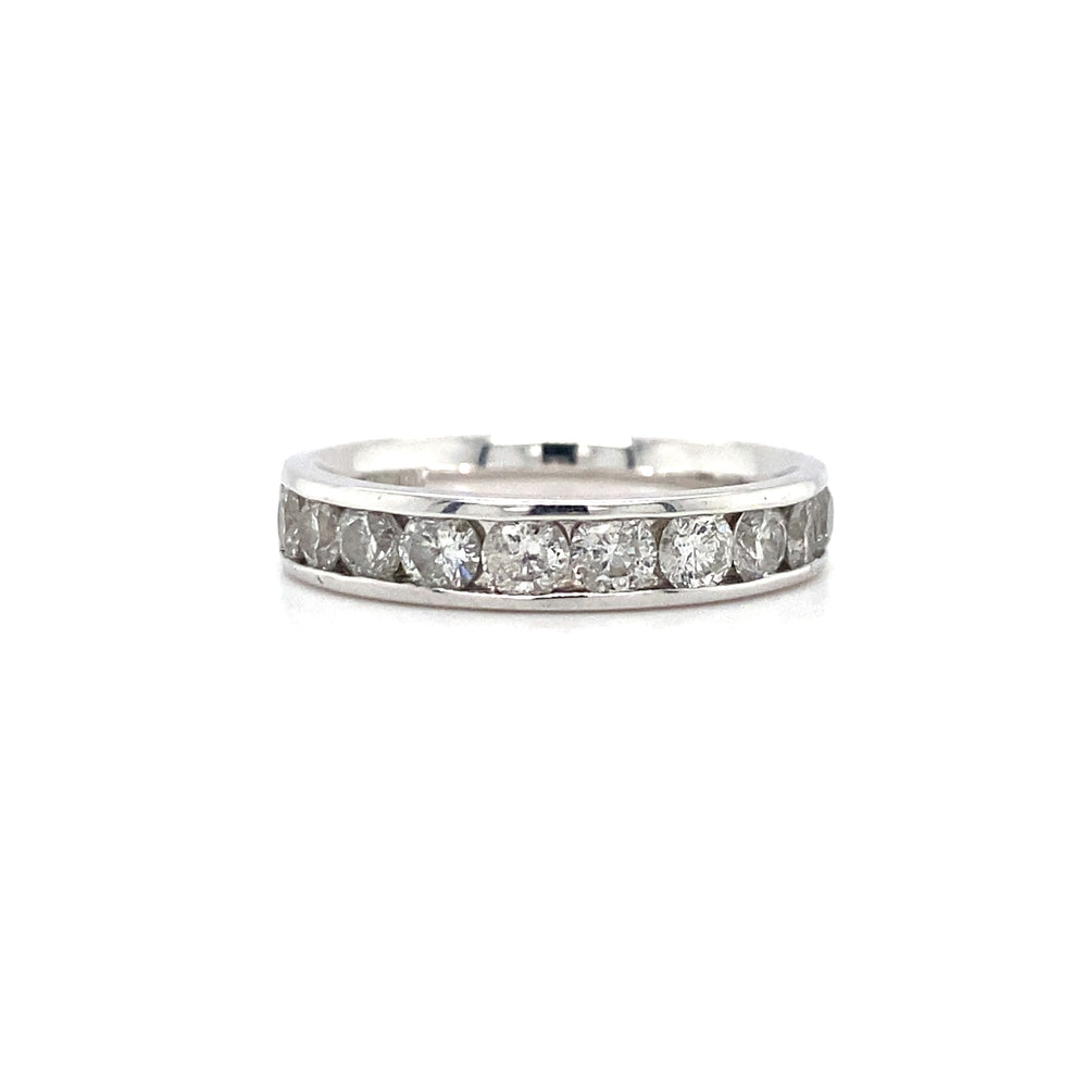 14kt White Gold and 1.00ct Diamond Band