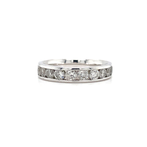 14kt White Gold and 1.00ct Diamond Band